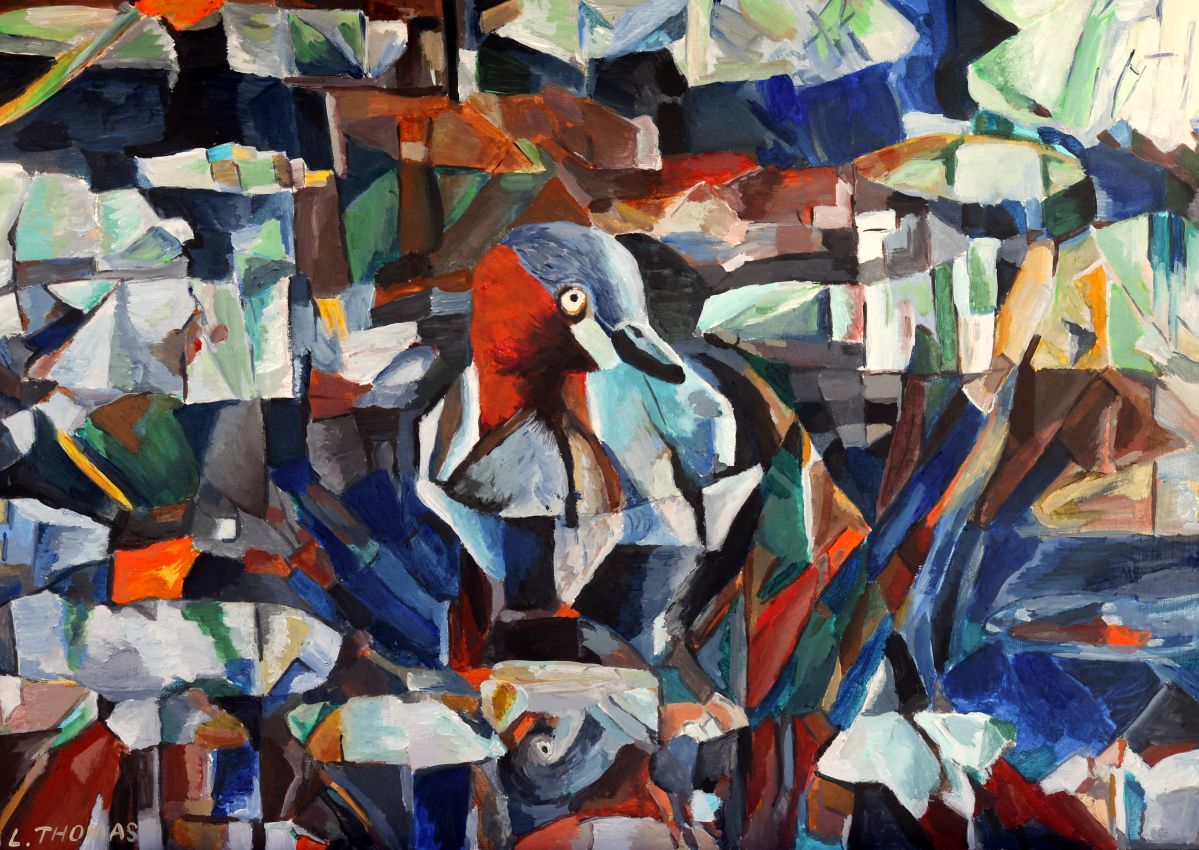 Little Grebe in the Lily Pond