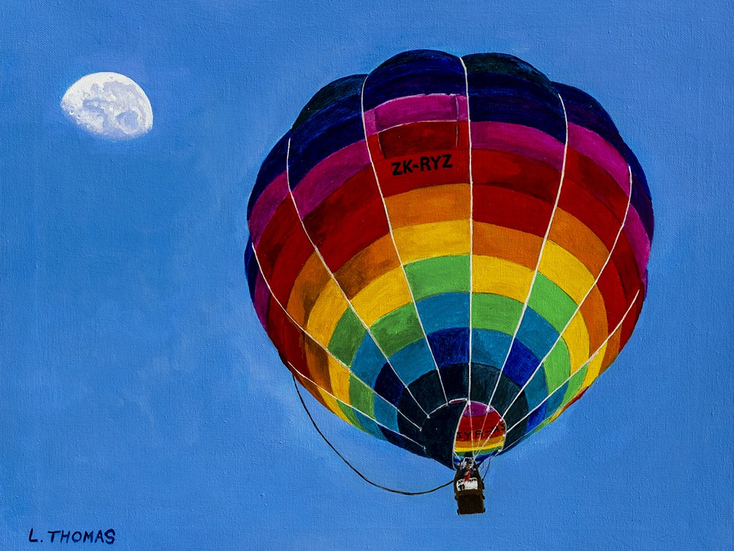 The moon and the balloon The moon and the balloon