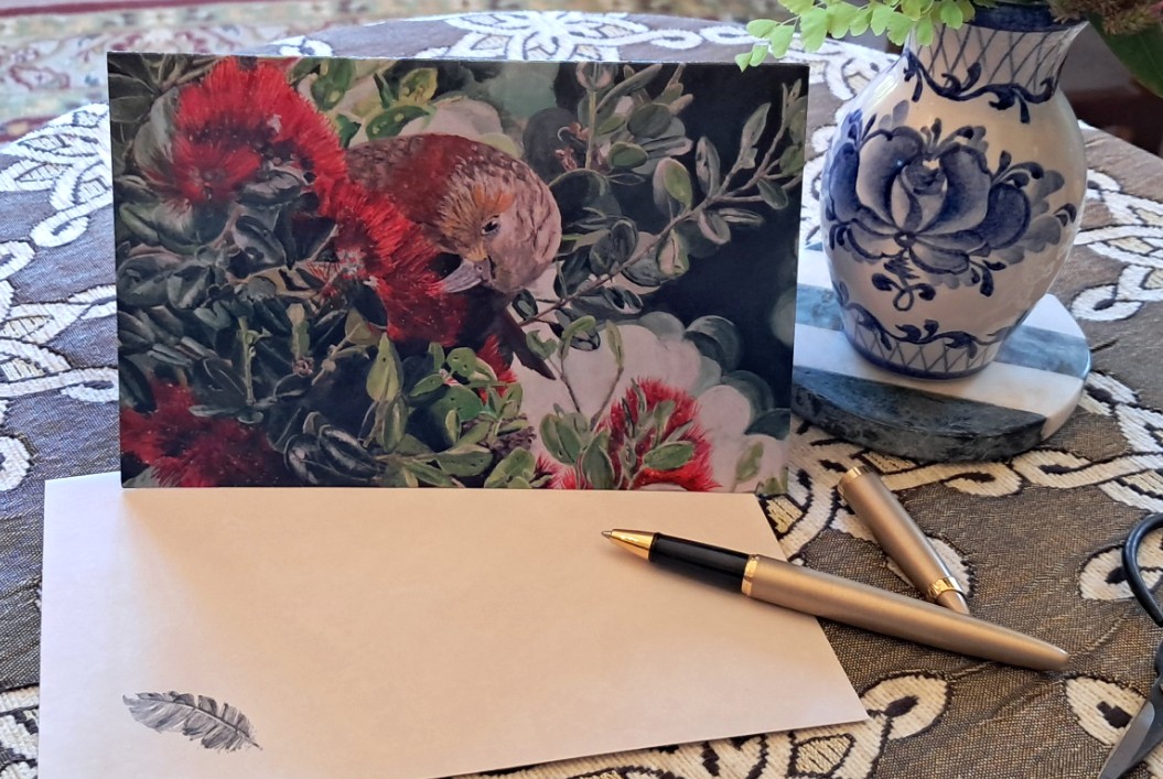 Christmas Kākā card